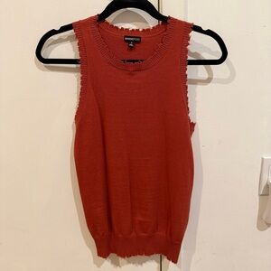 Minnie Rose | Burnt Red Sweater Tank, S